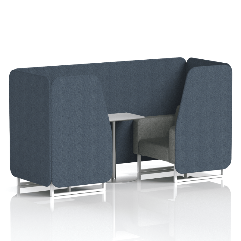 Brixworth Booth With White Legs And White Table In Two Tone - Image 3