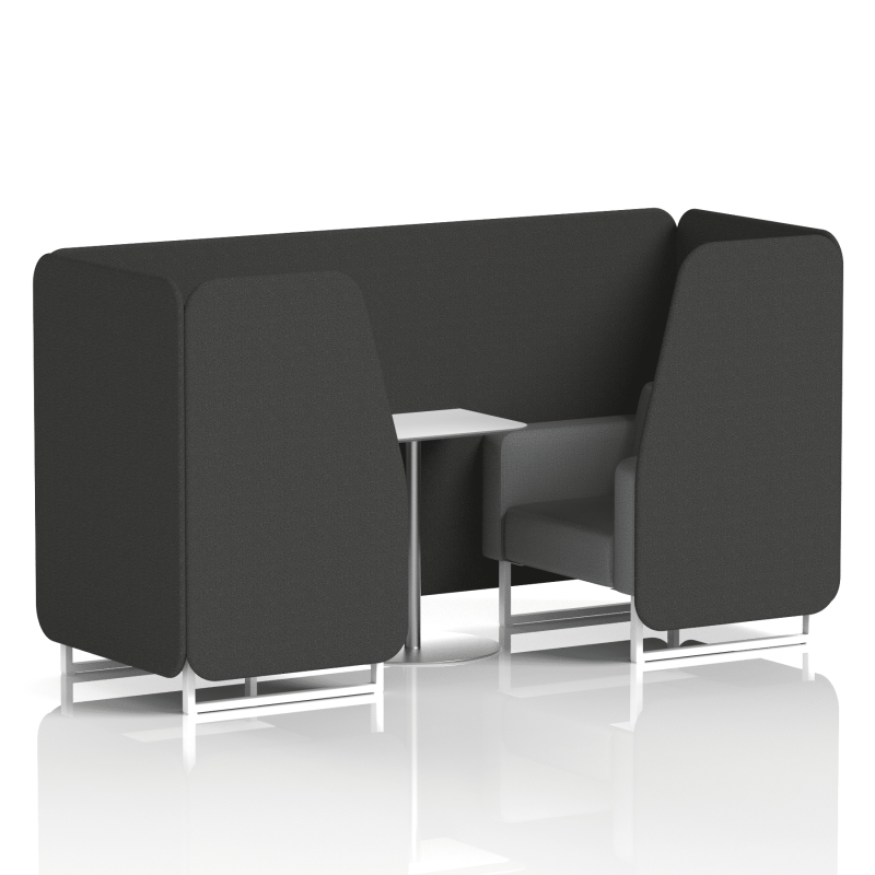 Brixworth Booth With White Legs And White Table In Two Tone - Image 21