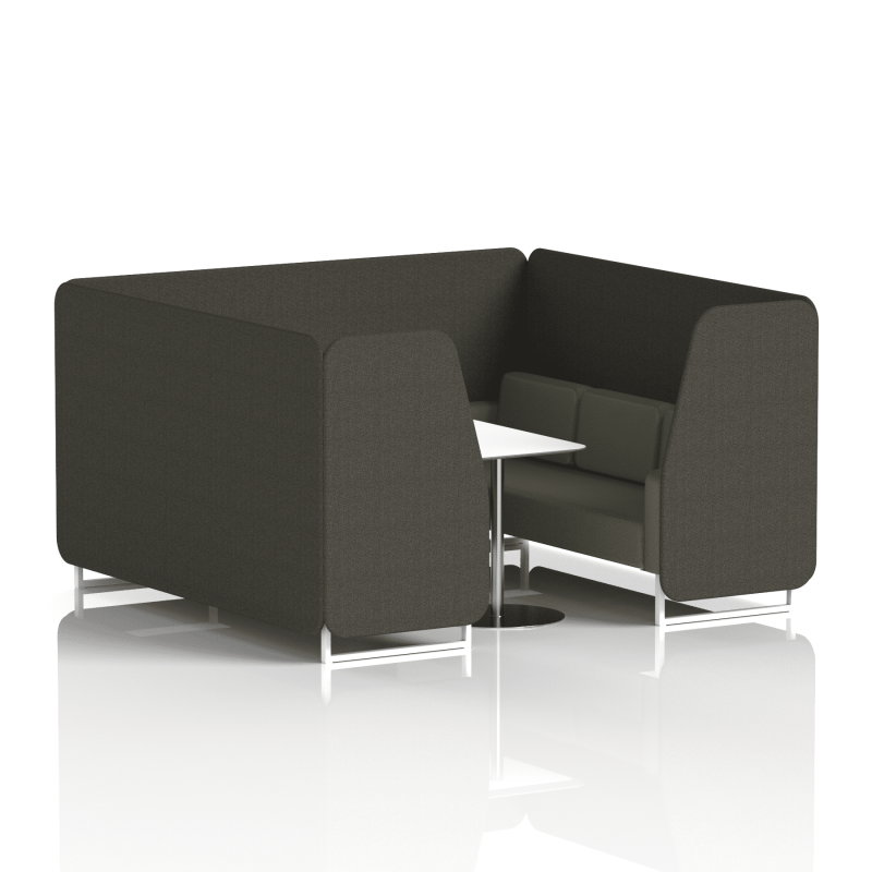 Brixworth Booth With White Legs And White Table In Two Tone - Image 76