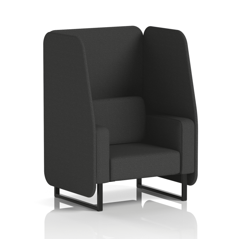 Brixworth Open Booth With Black Legs in Single Tone - Image 22