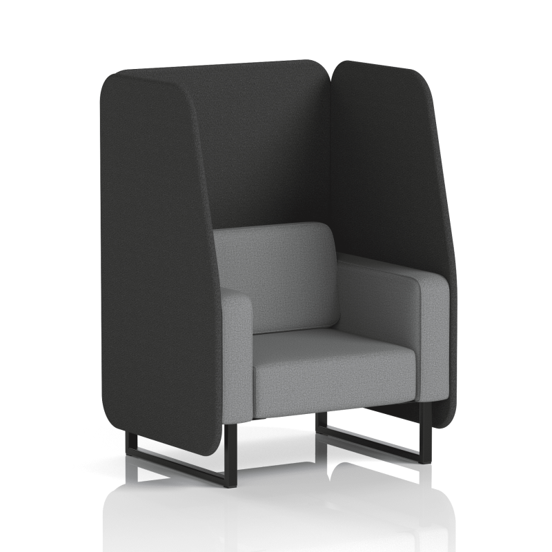 Brixworth Open Booth With Black Legs in Two Tone - Image 22