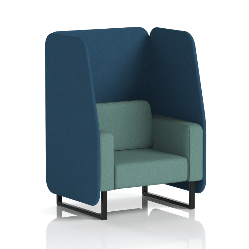 Brixworth Open Booth With Black Legs in Two Tone - Image 30