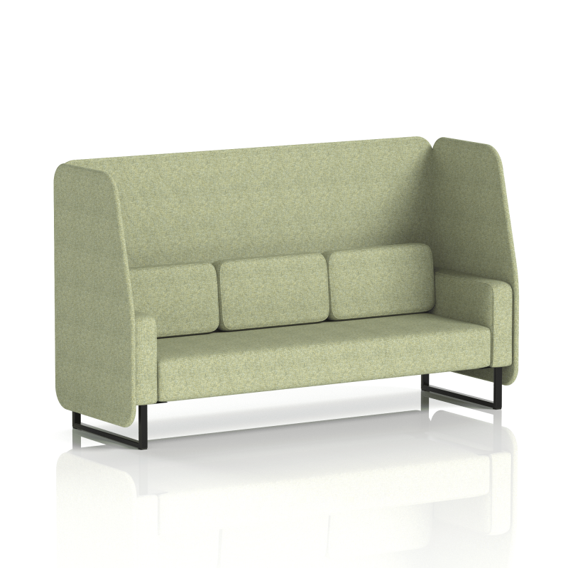 Brixworth Open Booth With Black Legs in Single Tone - Image 62