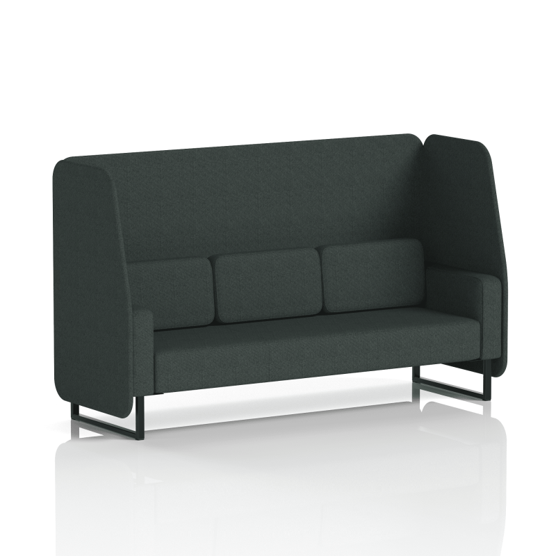 Brixworth Open Booth With Black Legs in Single Tone - Image 63