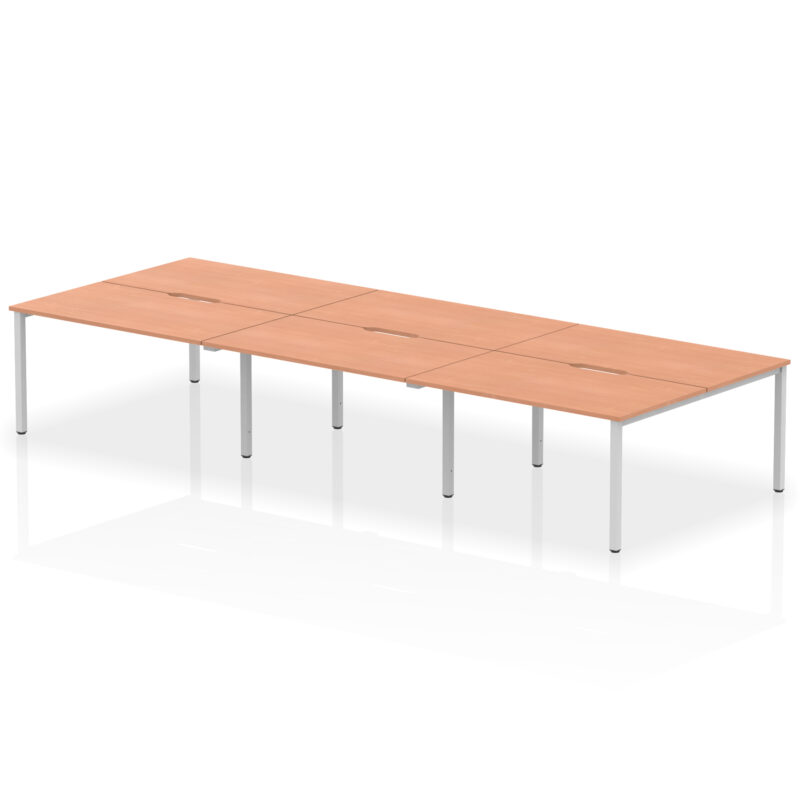 Evolve Plus B2B Bench Desk - 6 Person - Image 13