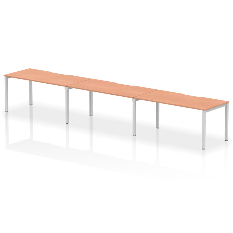 Evolve Plus Single Row Bench Desk - 3 Person - Image 25