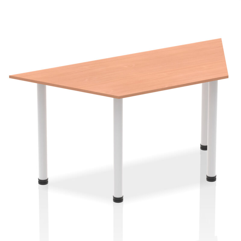 Impulse Trapezium Table With Post Leg - Image 4