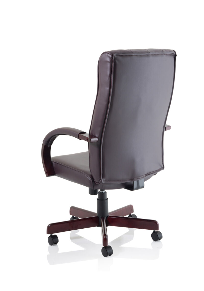 Chesterfield High Back Leather Executive Office Chair with Arms - Image 13