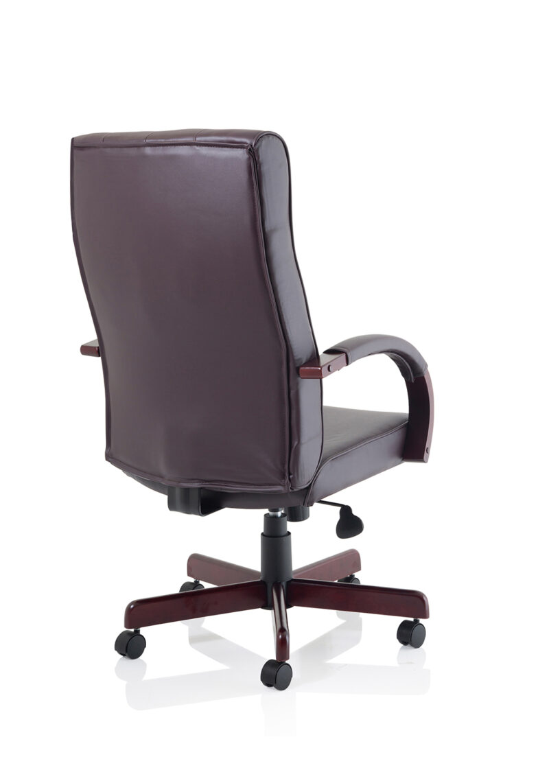 Chesterfield High Back Leather Executive Office Chair with Arms - Image 15