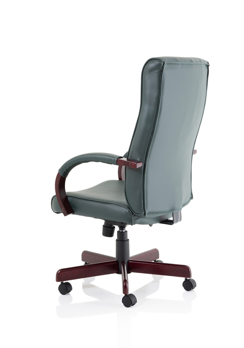 Chesterfield High Back Leather Executive Office Chair with Arms - Image 21