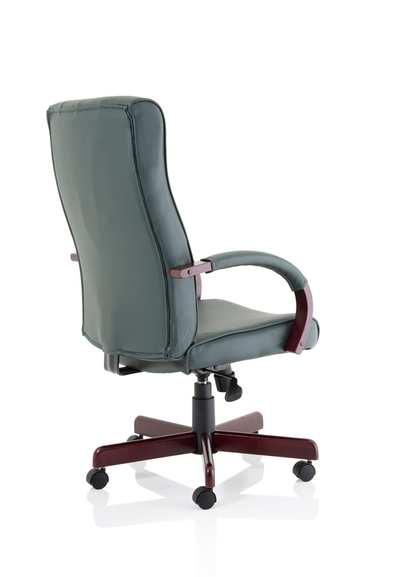 Chesterfield High Back Leather Executive Office Chair with Arms - Image 23