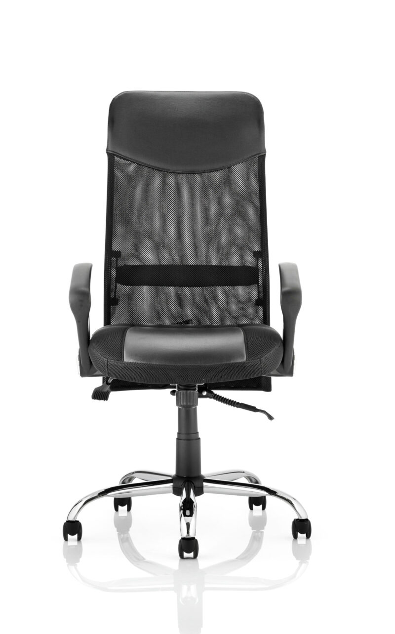 Vegas High Back Black Executive Office Chair with Arms - Image 2