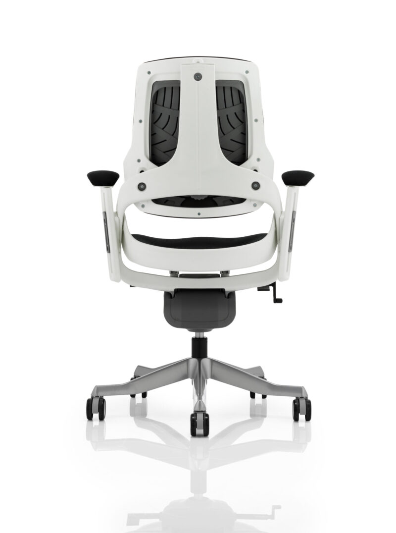 Zure High Back White Shell Executive Office Chair with Arms - Image 15