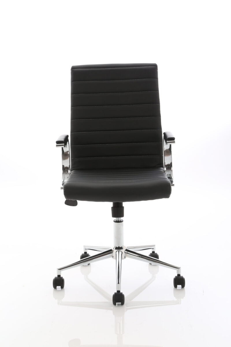 Ezra Medium Back Leather Executive Office Chair with Arms - Image 2
