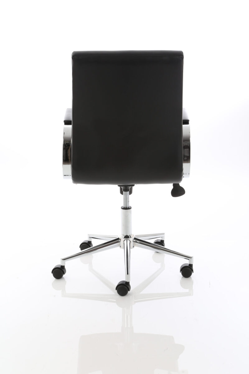 Ezra Medium Back Leather Executive Office Chair with Arms - Image 3