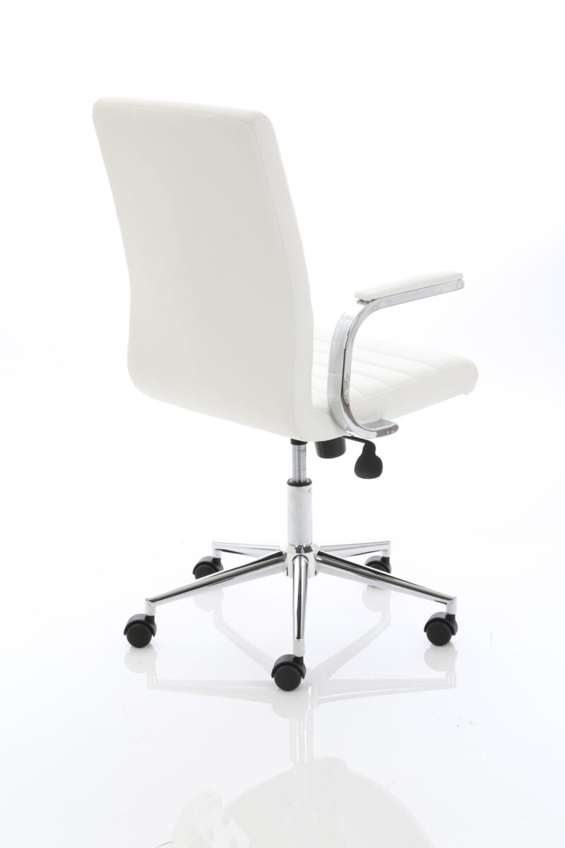 Ezra Medium Back Leather Executive Office Chair with Arms - Image 17