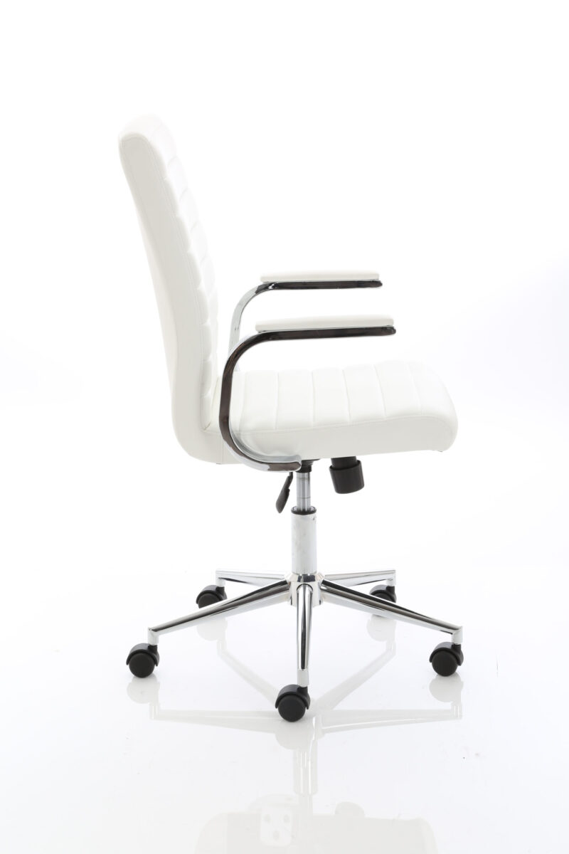 Ezra Medium Back Leather Executive Office Chair with Arms - Image 18