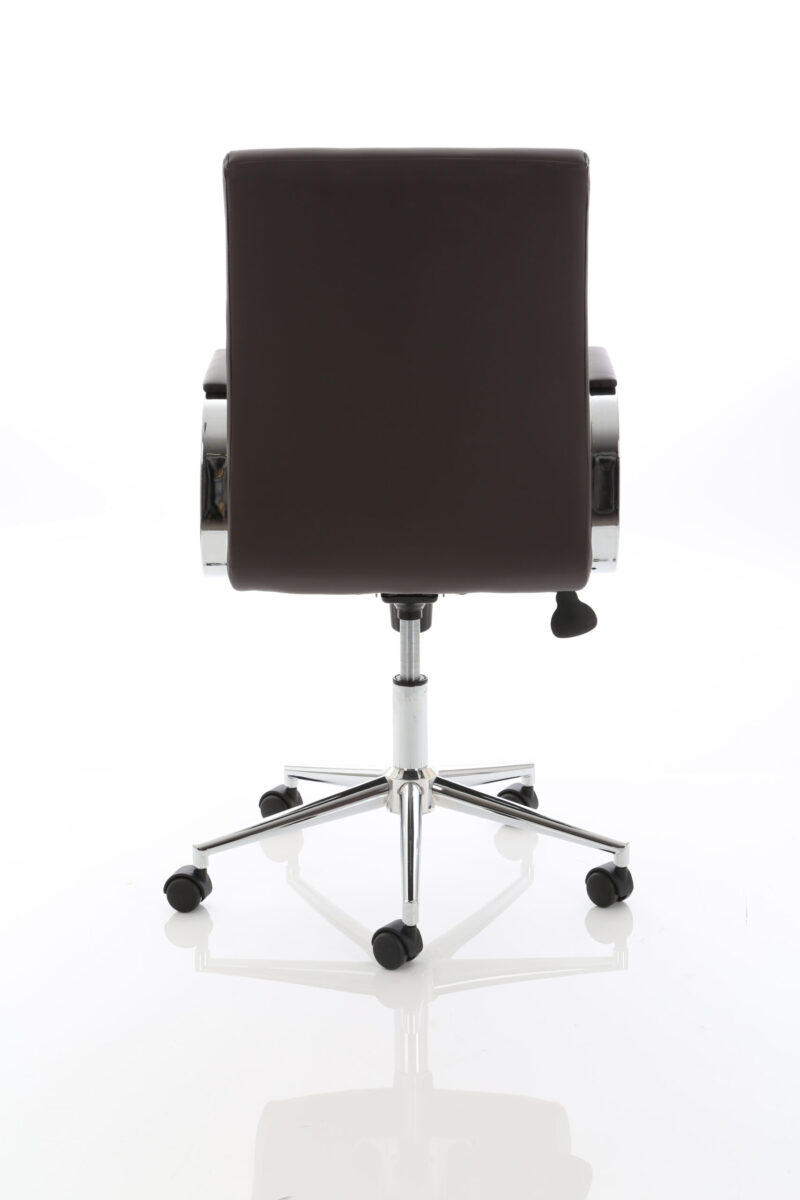 Ezra Medium Back Leather Executive Office Chair with Arms - Image 30