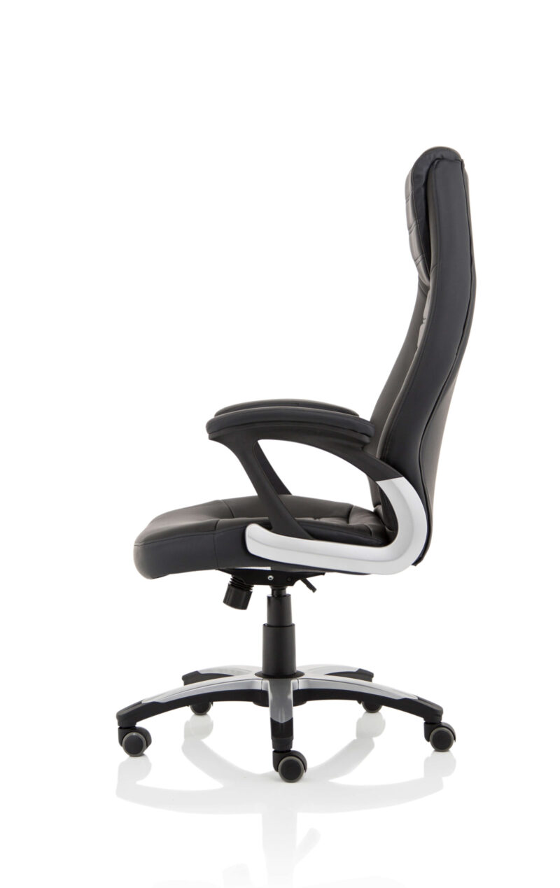 Metropolis High Back Black Leather Executive Office Chair - Image 4