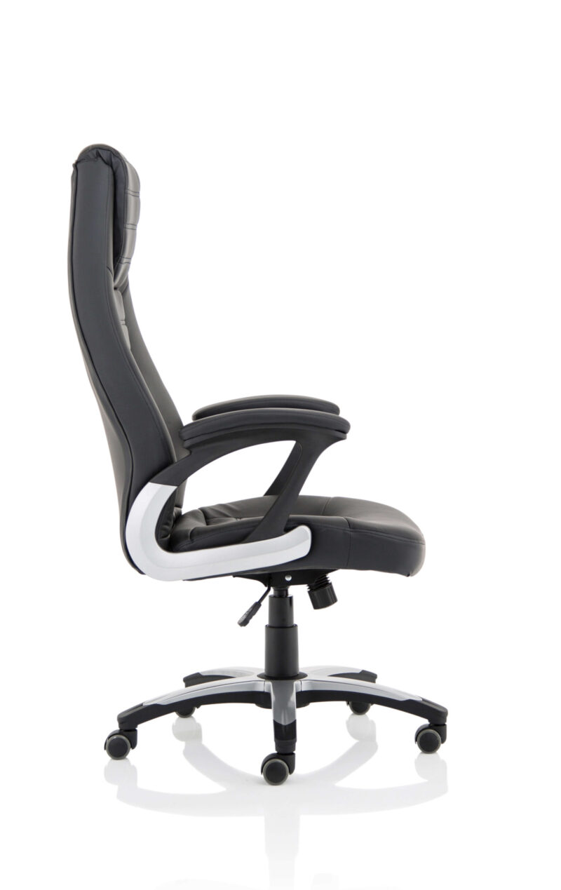 Metropolis High Back Black Leather Executive Office Chair - Image 8