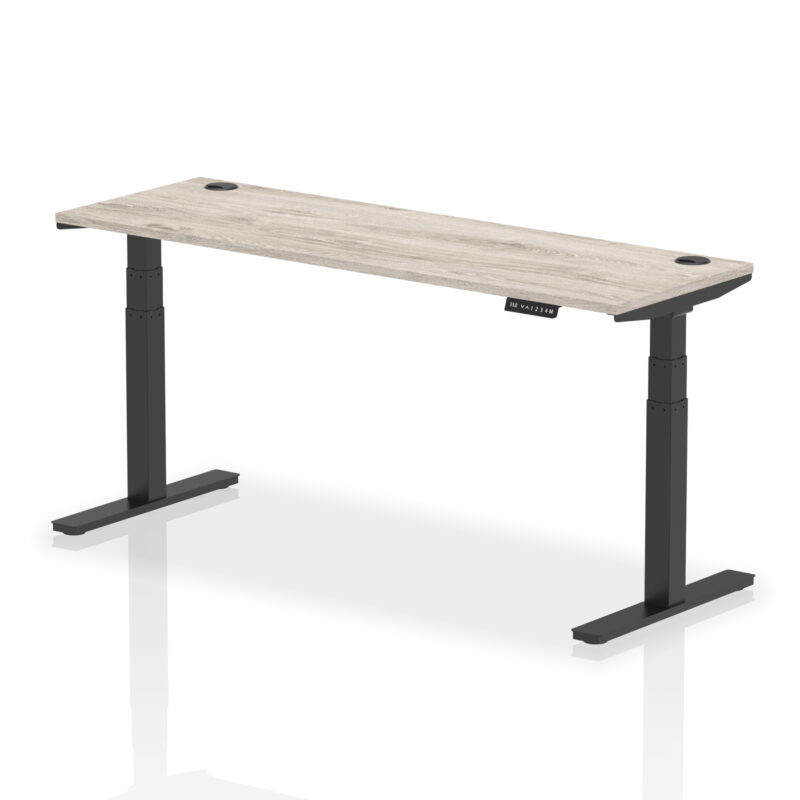 Air Height Adjustable Slimline Desk With Cable Ports - Image 115