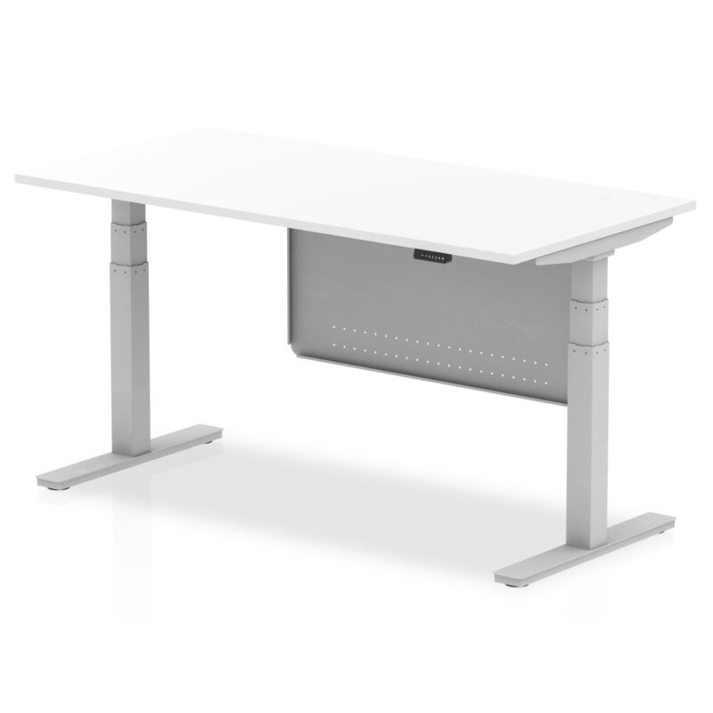 Air Height Adjustable Desk without Cable Ports with Steel Modesty Panel - Image 53