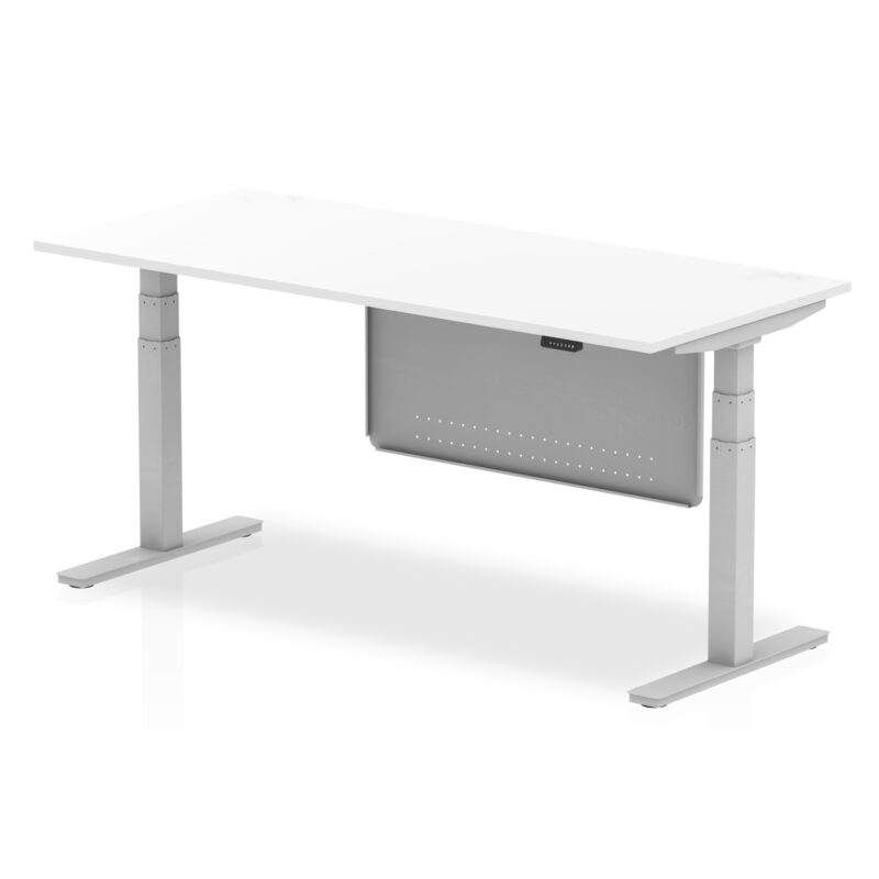 Air Height Adjustable Desk without Cable Ports with Steel Modesty Panel - Image 71