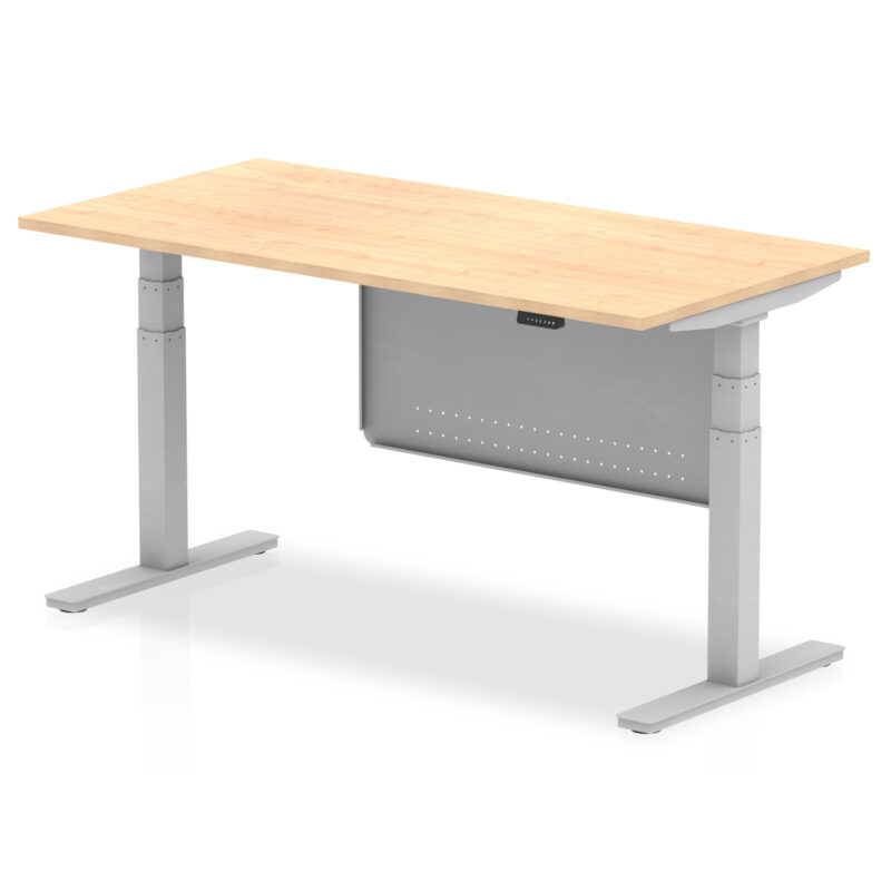 Air Height Adjustable Desk without Cable Ports with Steel Modesty Panel - Image 44
