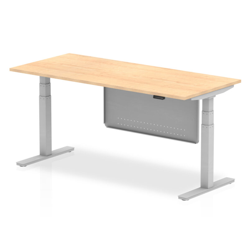 Air Height Adjustable Desk without Cable Ports with Steel Modesty Panel - Image 62
