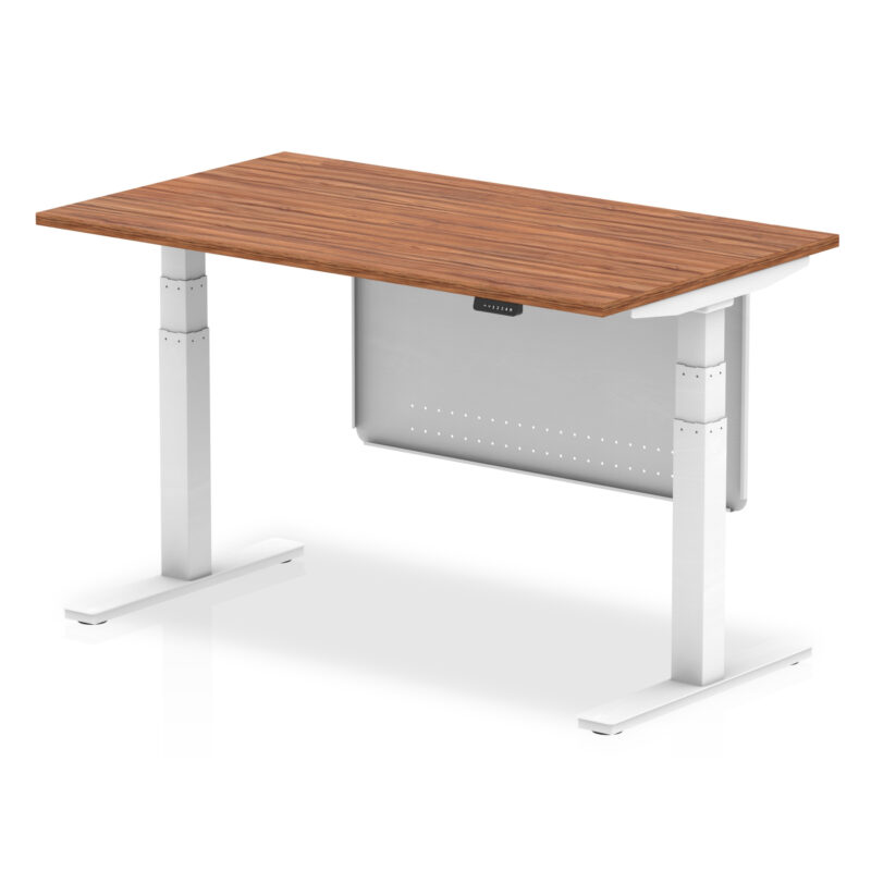 Air Height Adjustable Desk without Cable Ports with Steel Modesty Panel - Image 33