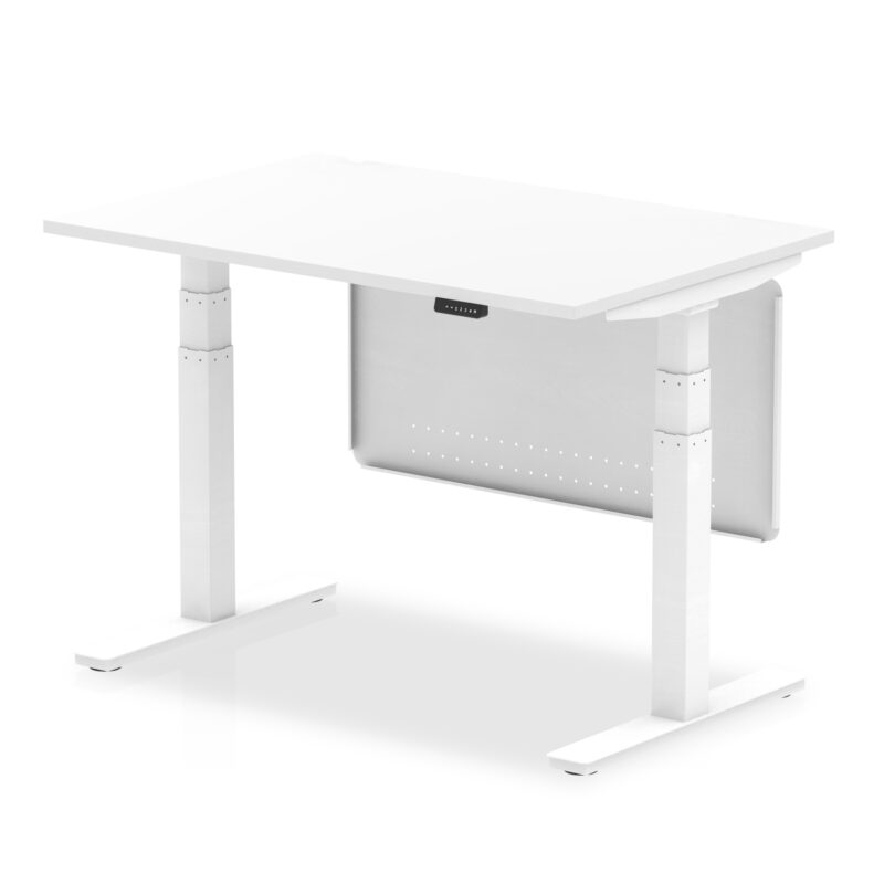 Air Height Adjustable Desk without Cable Ports with Steel Modesty Panel - Image 18