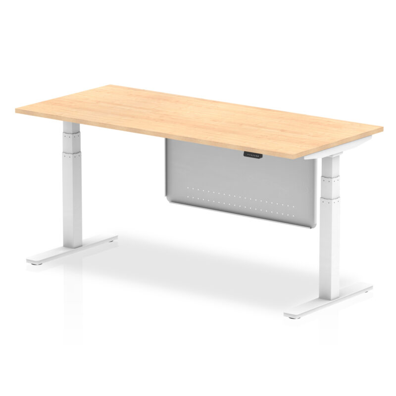 Air Height Adjustable Desk without Cable Ports with Steel Modesty Panel - Image 63