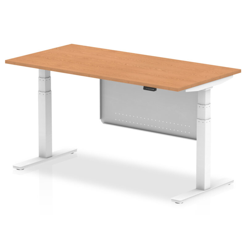 Air Height Adjustable Desk without Cable Ports with Steel Modesty Panel - Image 48