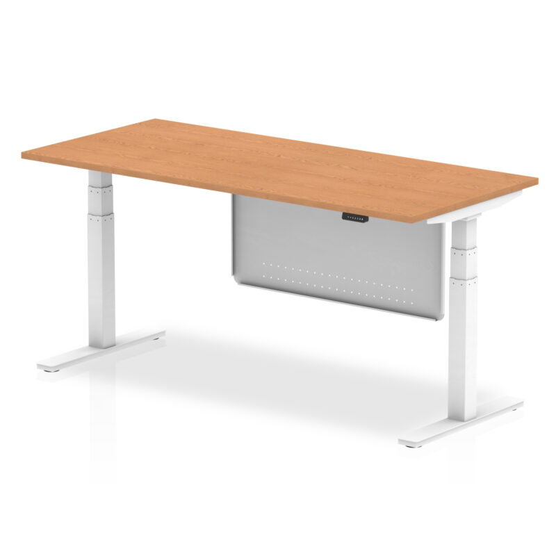 Air Height Adjustable Desk without Cable Ports with Steel Modesty Panel - Image 66
