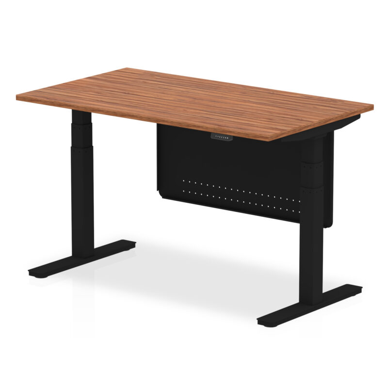 Air Height Adjustable Desk without Cable Ports with Steel Modesty Panel - Image 31