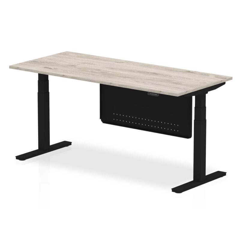 Air Height Adjustable Desk without Cable Ports with Steel Modesty Panel - Image 58