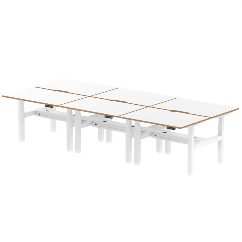 Oslo Air Back-to-Back Height Adjustable Bench Desk - Image 3