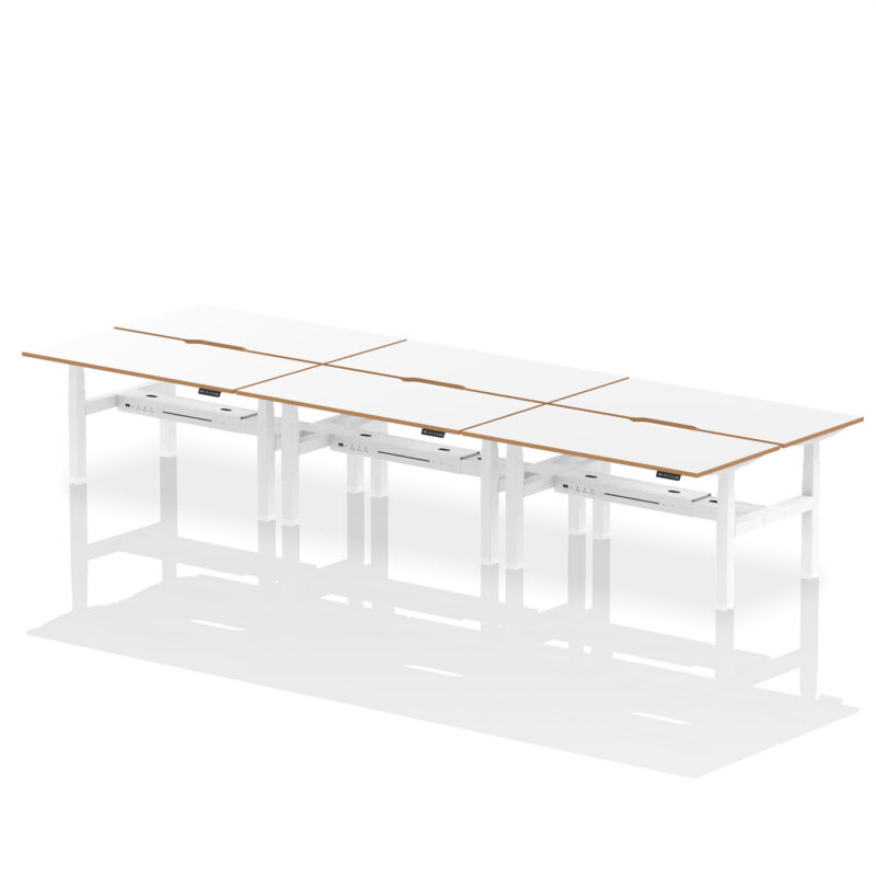 Oslo Air Back-to-Back Height Adjustable Bench Desk - Image 15