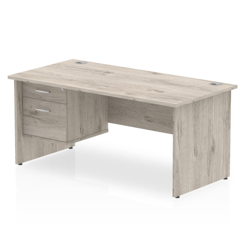 Impulse 1800mm Panel End Straigh Desk With Single Fixed Pedestal - Image 7
