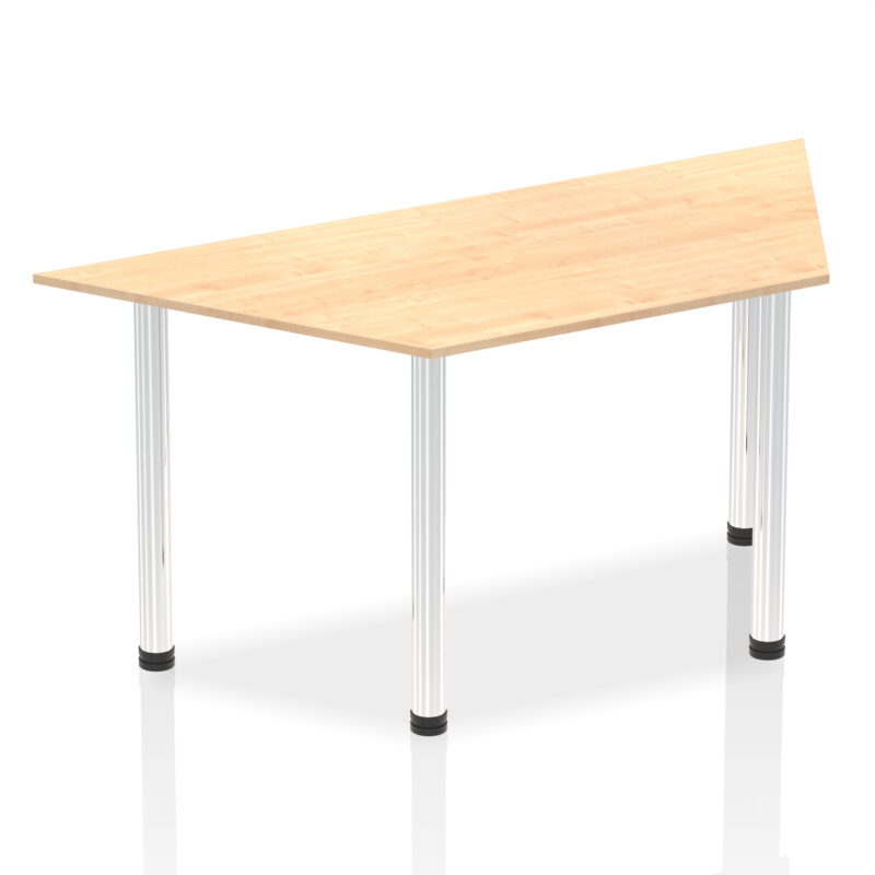 Impulse Trapezium Table With Post Leg - Image 13