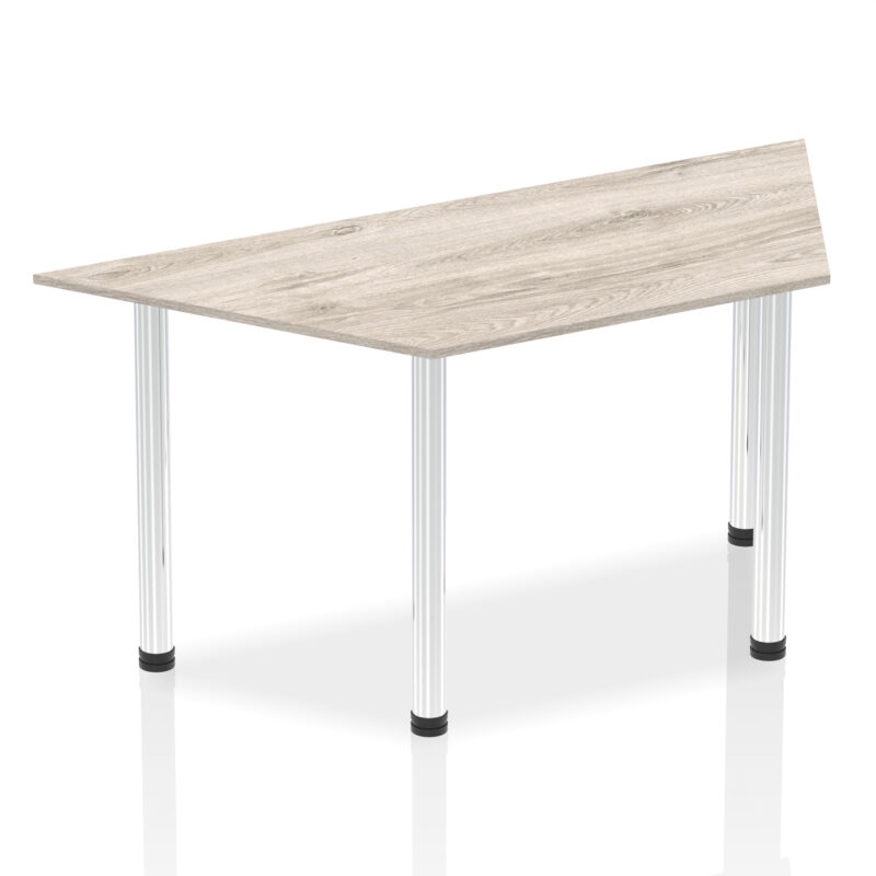 Impulse Trapezium Table With Post Leg - Image 8
