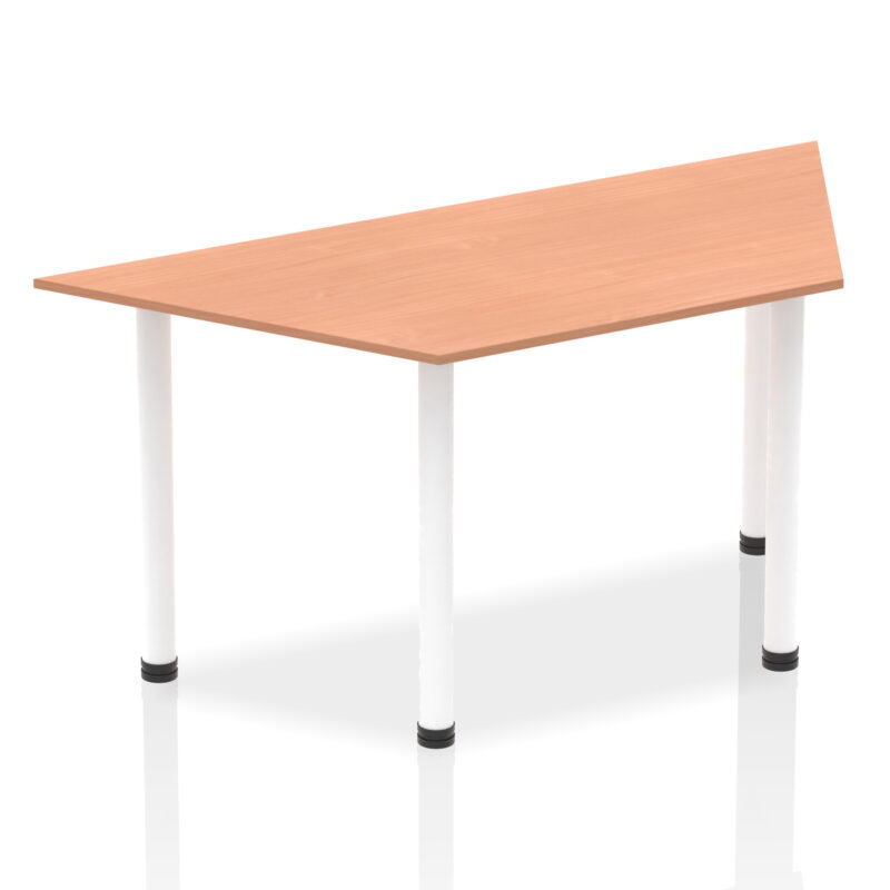 Impulse Trapezium Table With Post Leg - Image 5