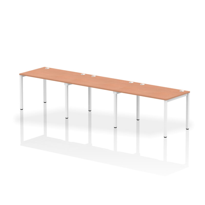 Impulse Single Row Bench Desk - 3 Person - Image 2