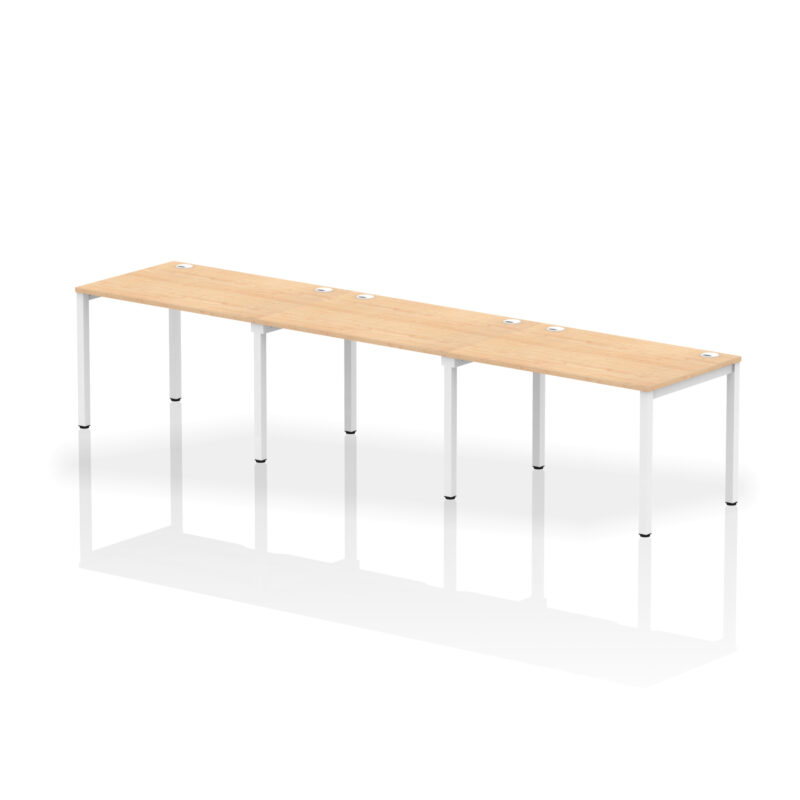 Impulse Single Row Bench Desk - 3 Person - Image 6