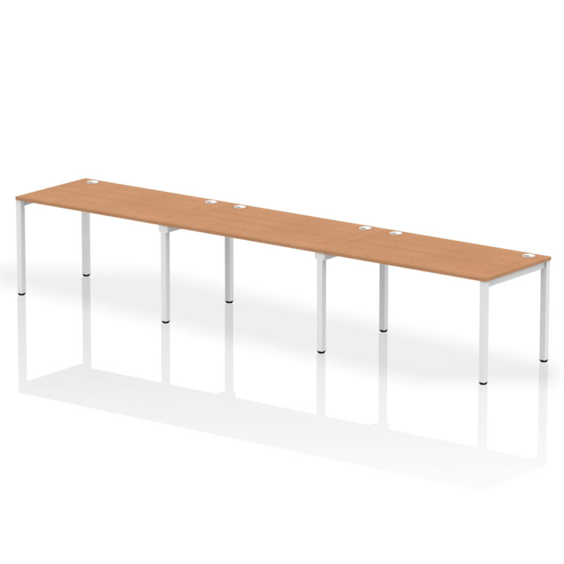 Impulse Single Row Bench Desk - 3 Person - Image 20