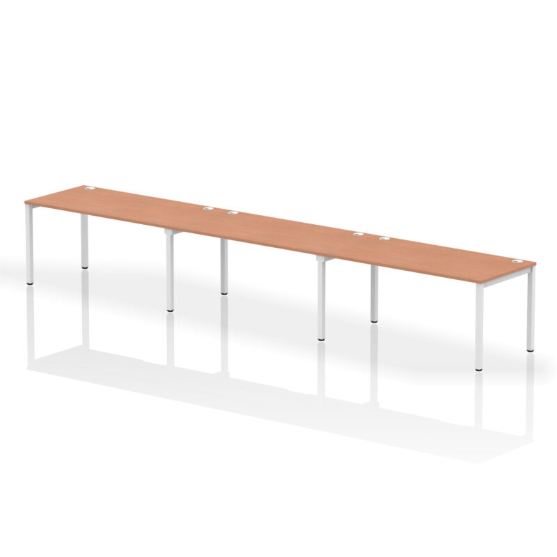 Impulse Single Row Bench Desk - 3 Person - Image 26