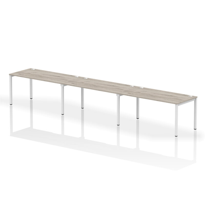 Impulse Single Row Bench Desk - 3 Person - Image 28