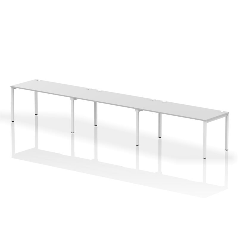 Impulse Single Row Bench Desk - 3 Person - Image 36