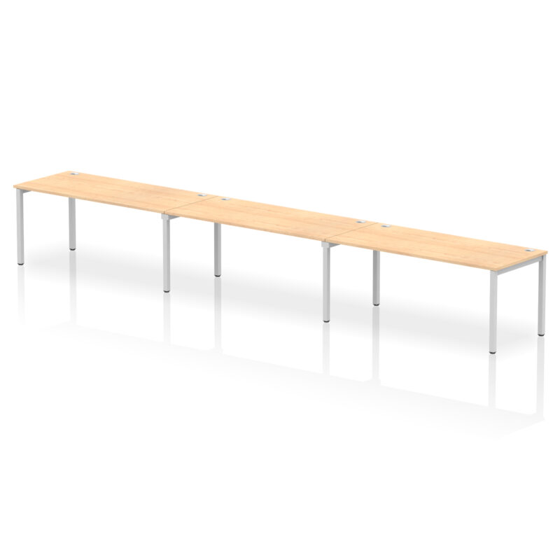 Impulse Single Row Bench Desk - 3 Person - Image 41