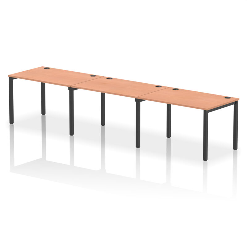 Impulse Single Row Bench Desk - 3 Person - Image 49
